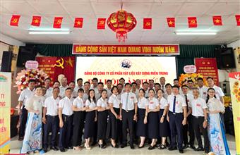 CHÀO MỪNG THÀNH CÔNG ĐẠI HỘI ĐẢNG BỘ CÔNG TY  NHIỆM KỲ 2025 – 2030